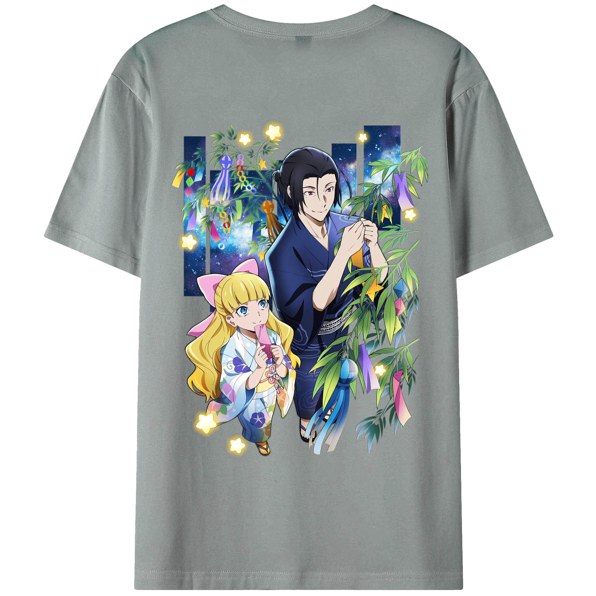 （画像用） 文豪ストレイドッグス Bungo Stray Dogs 綿100％ メンズ半袖Tシャツ（バックプリント） 通気性